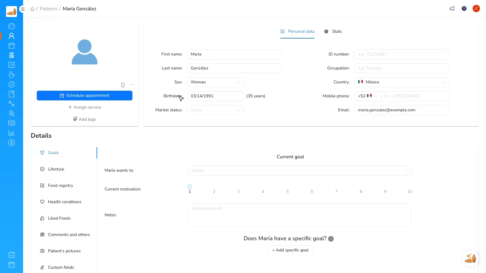 Anthropometry, goals, and adherence connected
