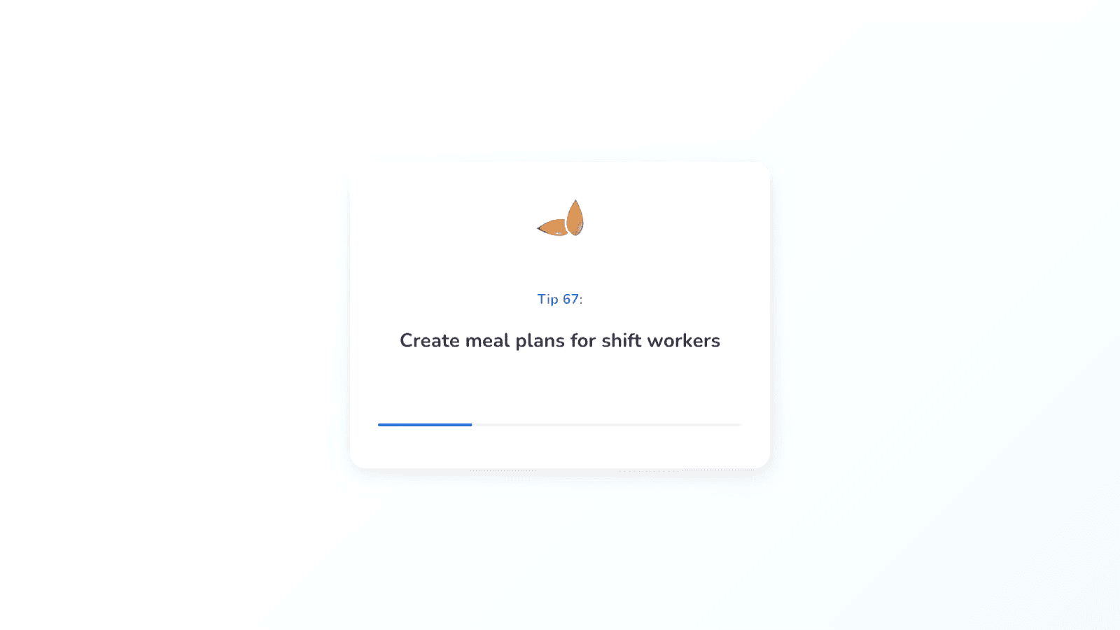 Almendra dashboard view with meal plan and practice data