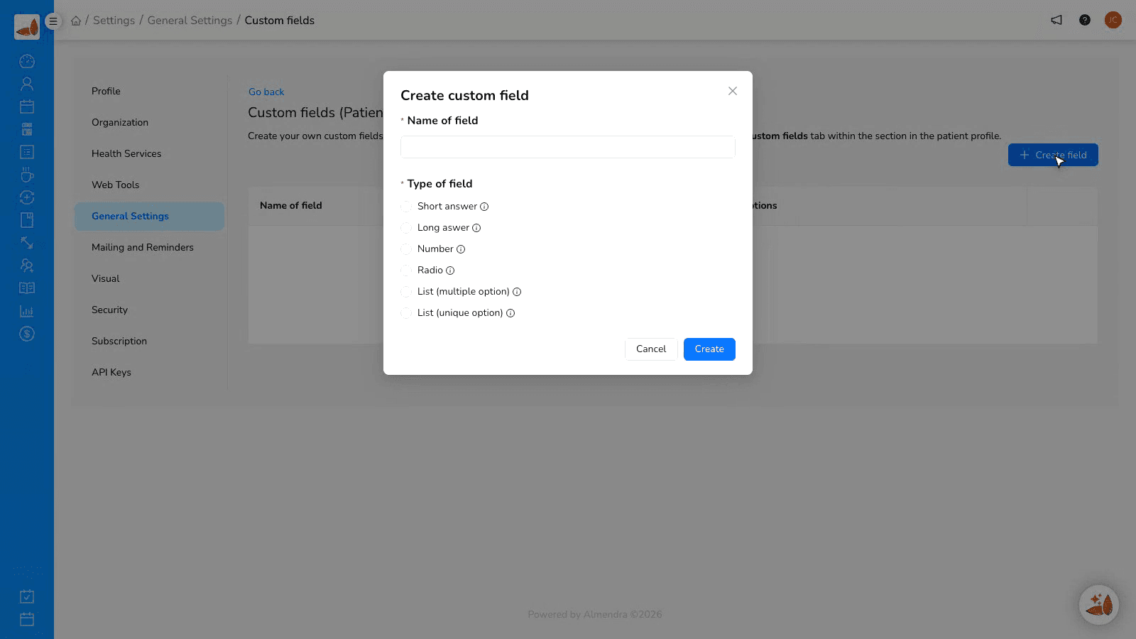 Custom fields